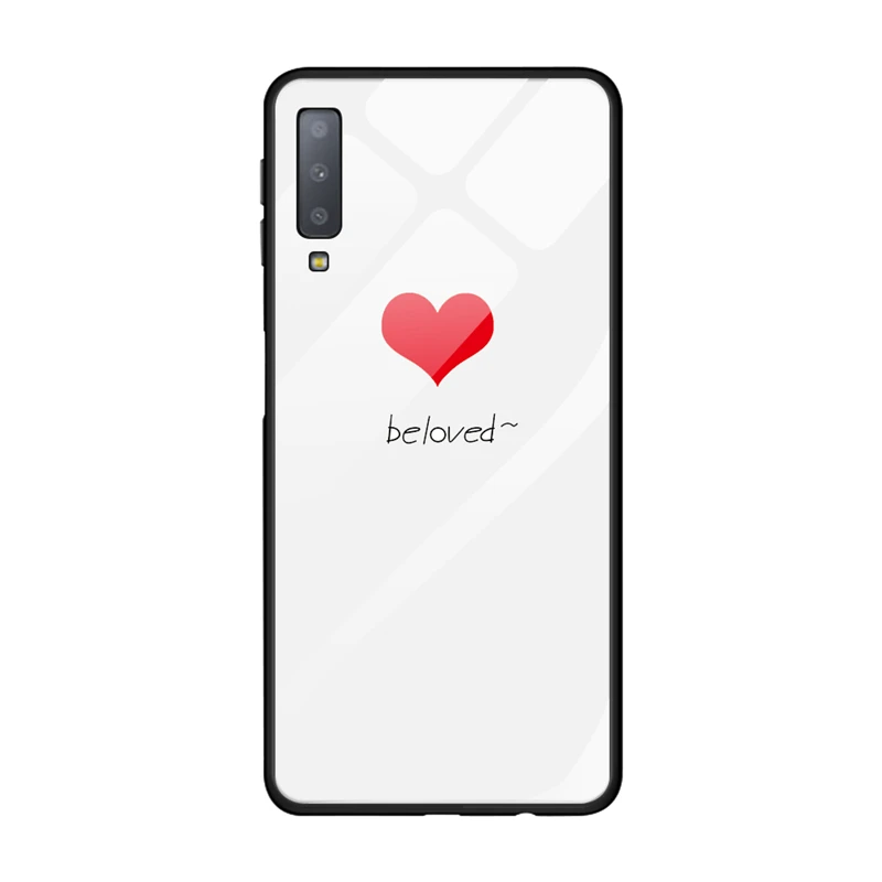 2 Чехол из закаленного стекла для samsung Galaxy A70, с узором, Бампер для samsung A50 A30 A20 A10, жесткая задняя защитная крышка для A7, чехол - Цвет: 2