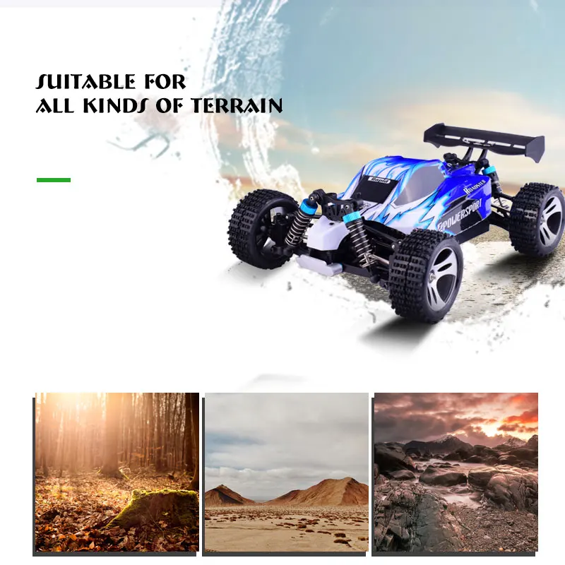 Wltoys A959 2,4G 1:18 Масштаб 4WD RC скоростной автомобиль 50 км/ч пульт дистанционного управления гоночный высокоскоростной ударопрочный внедорожный автомобиль