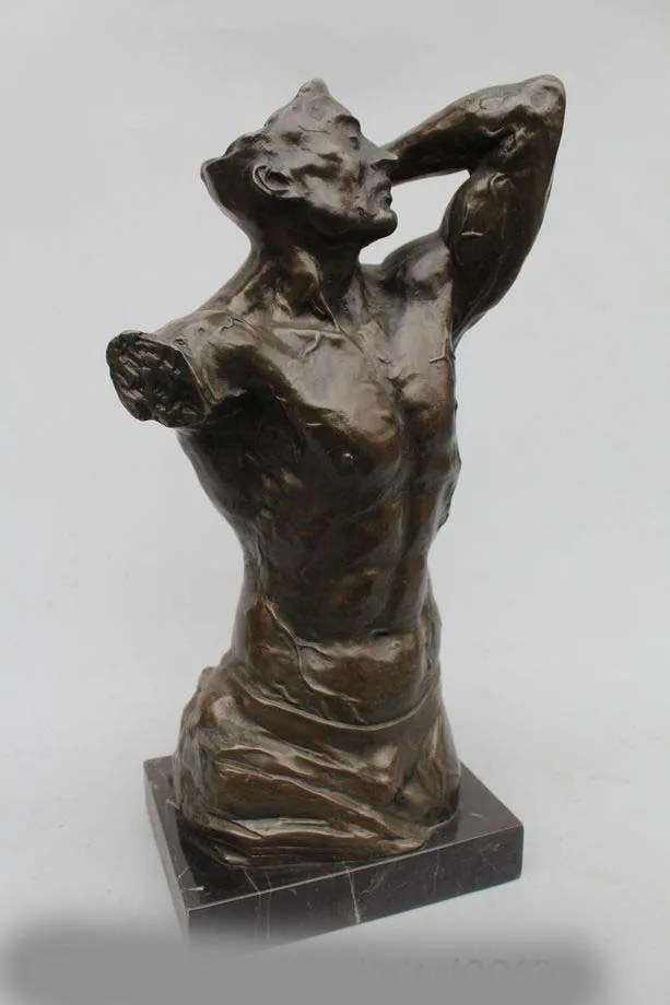 14 &quotскульптура Западное искусство Бронзовая мраморная Венера de Milo Мужская