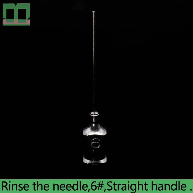Rinse the needle stainless steel 5# 6# Ophthalmic surgical instrument surgical instrument straight handle bend handle - Цвет: 6