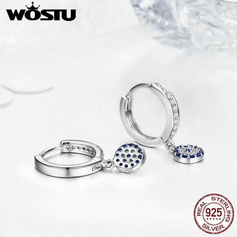 Женские серьги-подвески WOSTU винтажные серьги из 100% настоящего серебра 925 пробы