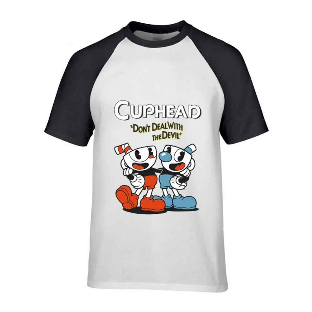 2019 Cuphead Мужская футболка плюс размер мужская с коротким рукавом повседневные