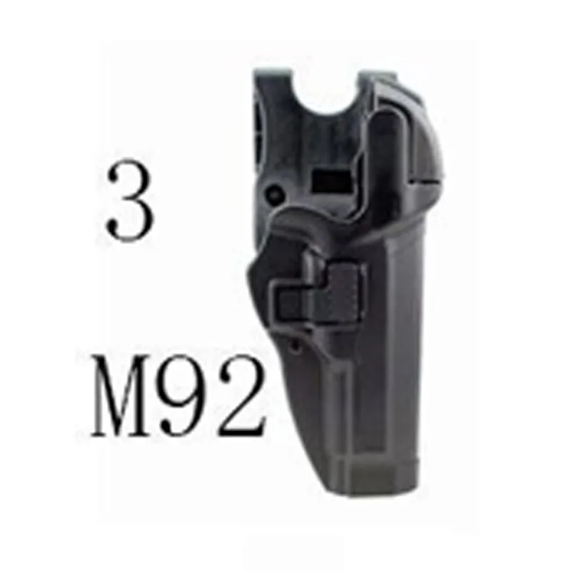 M92 Holster-Black Hlurker Тактический Glock 17 кобура автоматический замок Duty пластиковый пистолет M1911 M92 P226 G17 кобура для пистолета чехол Охотничьи аксессуары - Цвет: M92 Holster-Black