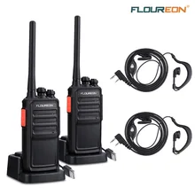 Floureon A5 16CH waklie talkie без лицензии PMR 446MHZ 2-Way радио литий-ионная аккумуляторная батарея 12 км Interphone EU