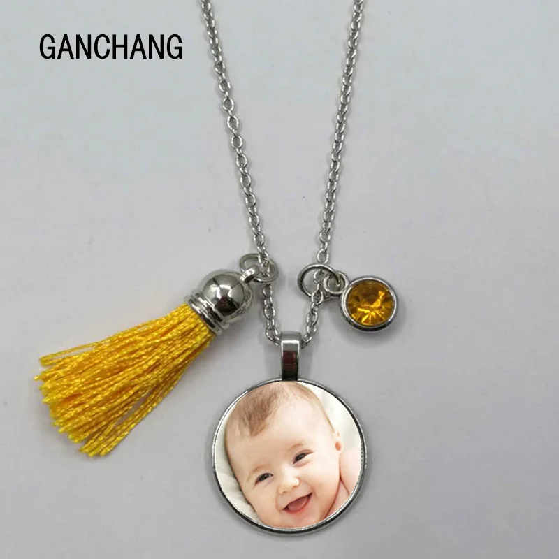 DIY Фото Кулон на заказ ожерелье детское фото ребенок мама дедушка папа как