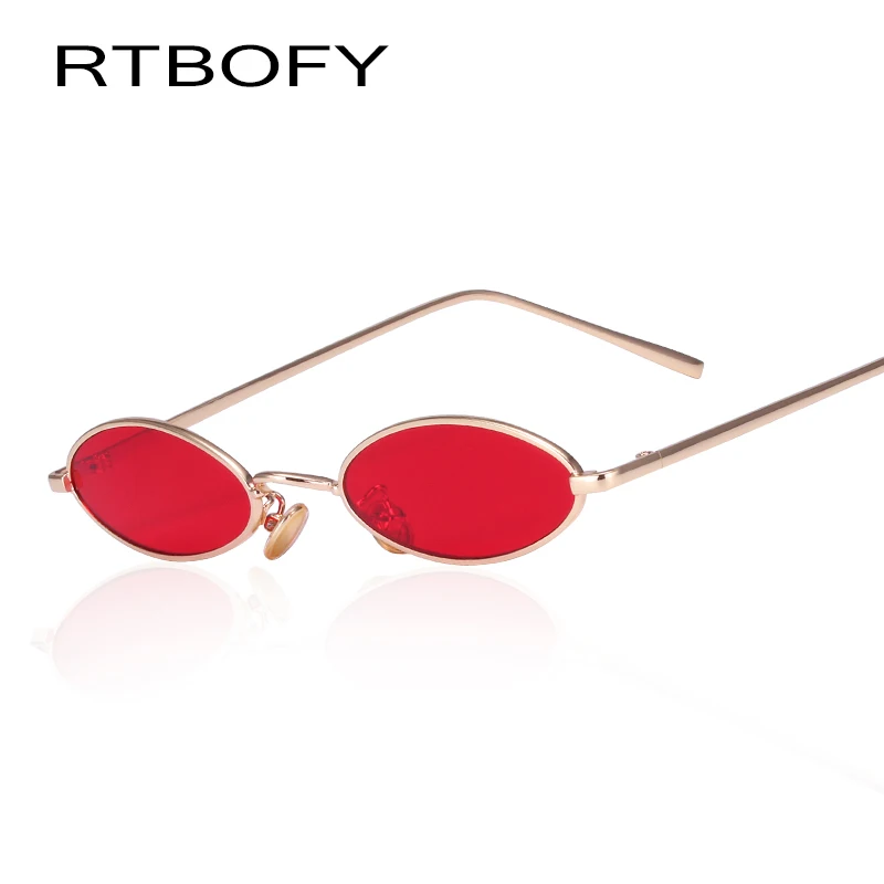 RTBOFY маленькие овальные солнцезащитные очки фирменный дизайн винтажные оттенки