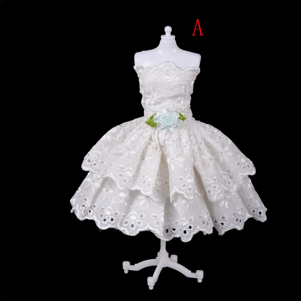 1 шт. очаровательное Кукольное платье ручной работы принцессы одежда белое