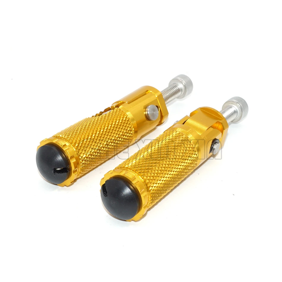 Gold CNC Universal Motorbike Motorcycle Rear Set Rest pad Folding Foot peg For Yamaha BMW Honda Kawasaki KTM Suzuki | Автомобили и