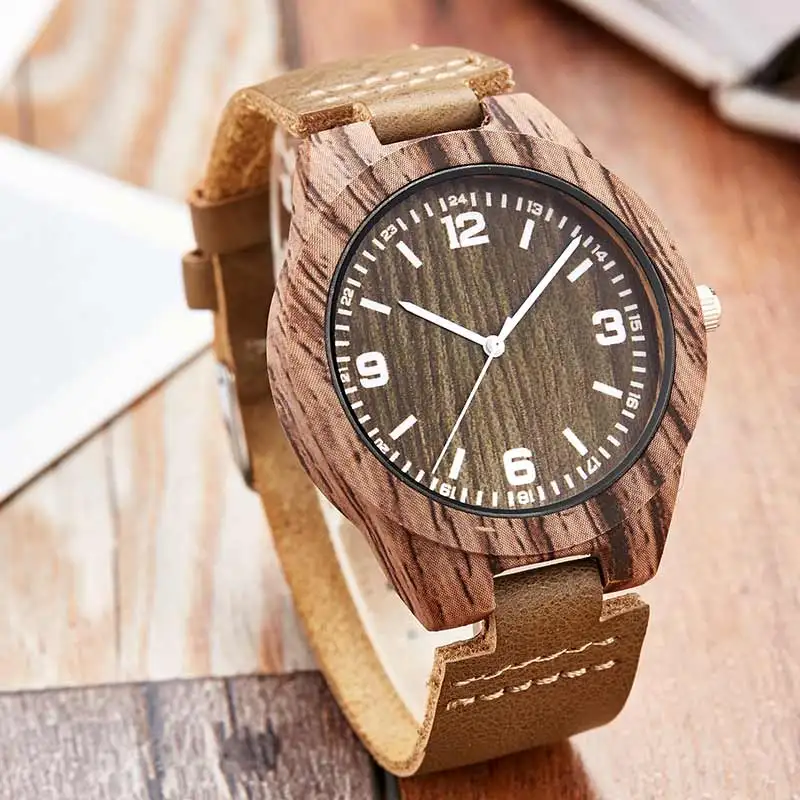 Деревянные часы Reloj Mujer мужские и женские кварцевые с имитацией деревянного