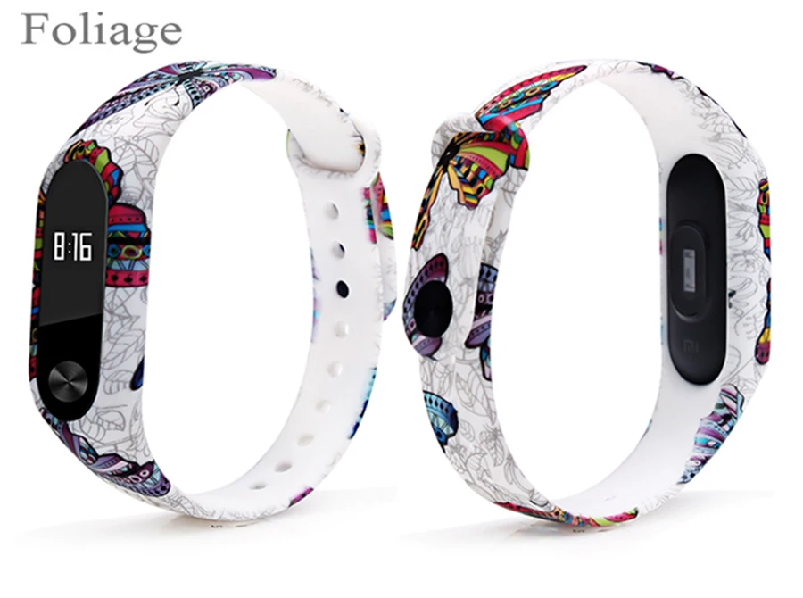 Для Xiaomi mi ремешок 2 ремешок силиконовый черный и белый серия mi Band 2 ремешок цветной ремешок 2 аксессуары Сменный ремень
