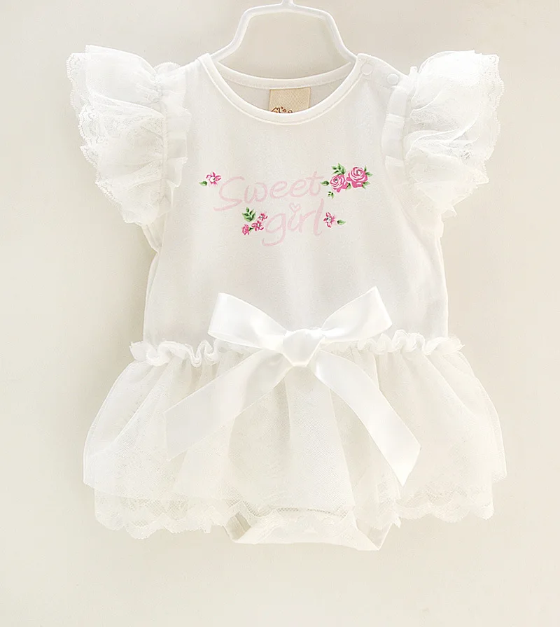 Очень красивая одежда для новорожденных девочек милое кружевное платье