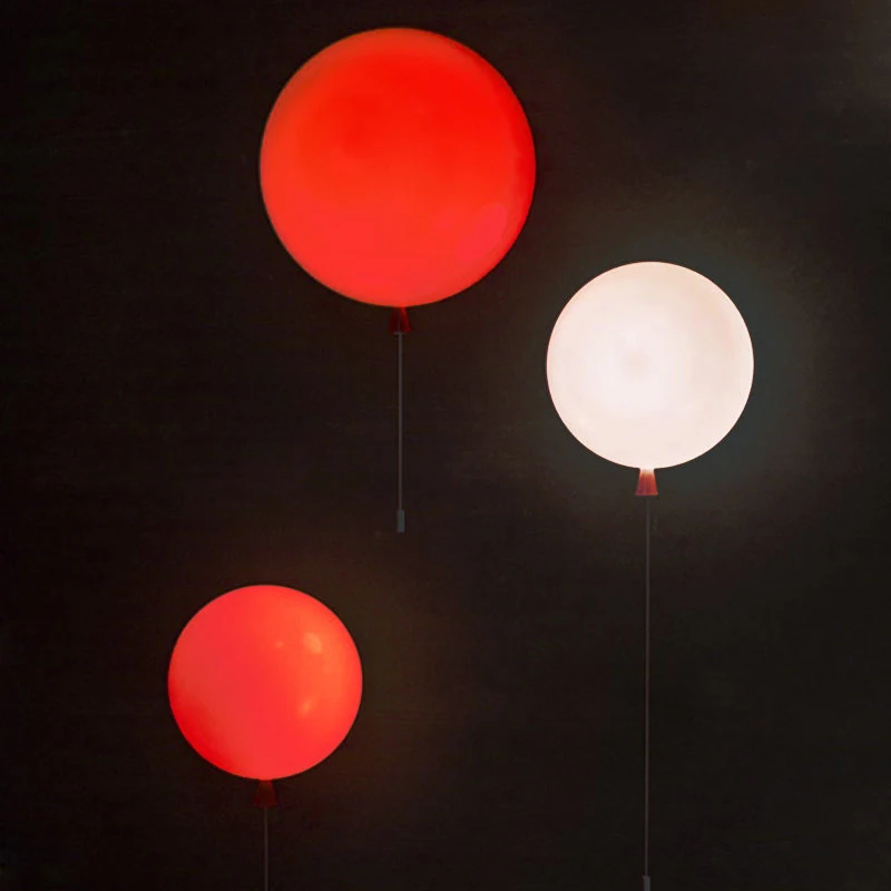 Новинка цветные Настенные светильники с воздушным шаром современные детские