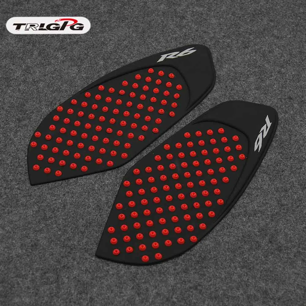 RED Для YAMAHA YZFR6 YZF-R6 YZF R6 2008- 14 13 12 11 10 защита противоскользящая накладка на бак наклейка газ колено сцепление тяга сторона 3М наклейка - Цвет: RED