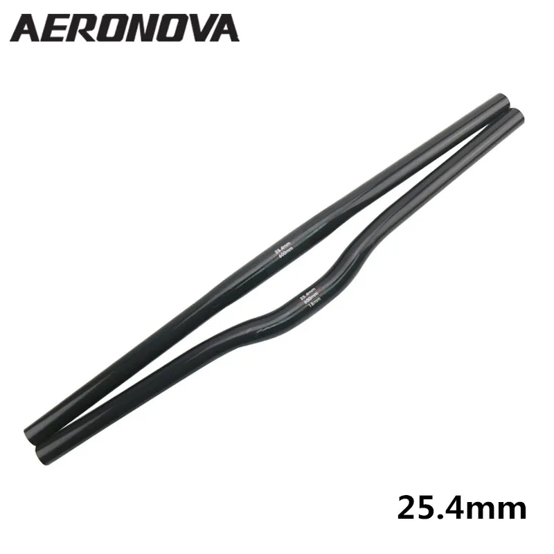 Aeronnova горизонтальный руль для велосипеда, углеродный руль MTB 25,1-26,5, полностью углеродное волокно, стояк/плоский 25,4 руль для велосипеда