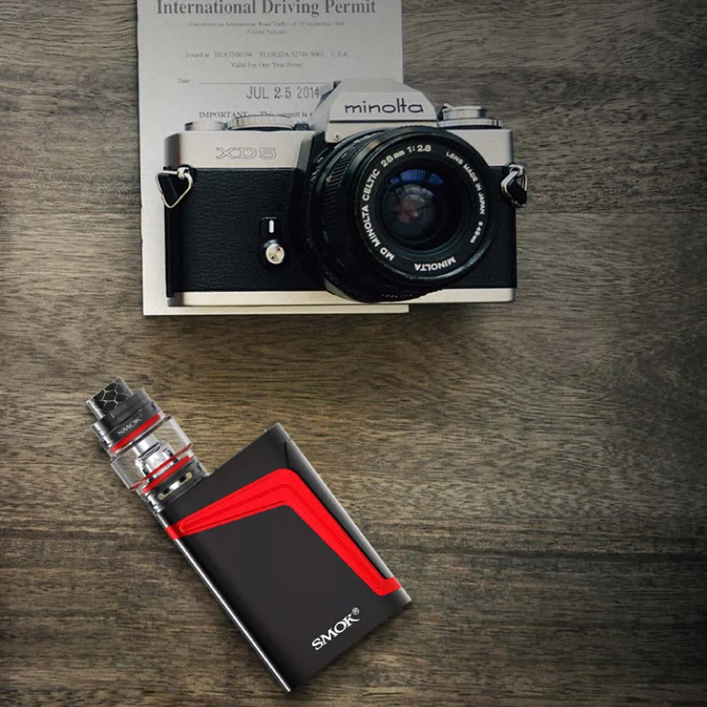 Аутентичный SMOK V FIN 160 Вт Vape комплект с 6 мл TFV12 большой ребенок принц Танк TC