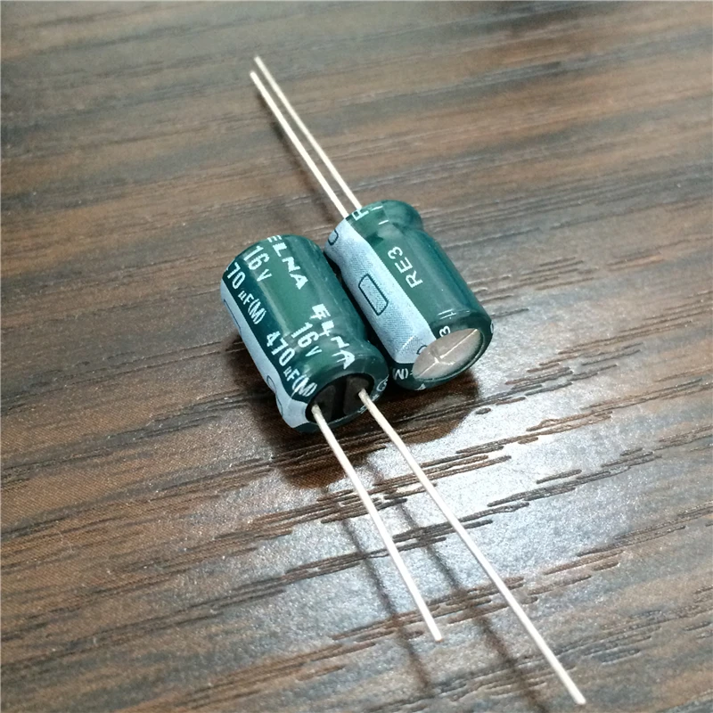 100 шт. 470 мкФ 16В ELNA Япония RE3 серии 8х11 5 мм 16V470uF аудио конденсатор|audio capacitor|470uf 16velna