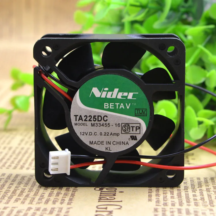 

TA225DC M33455-16 оригинальный японский NIDEC 12V 0.22A 60*60*25 двойной шариковый вентилятор
