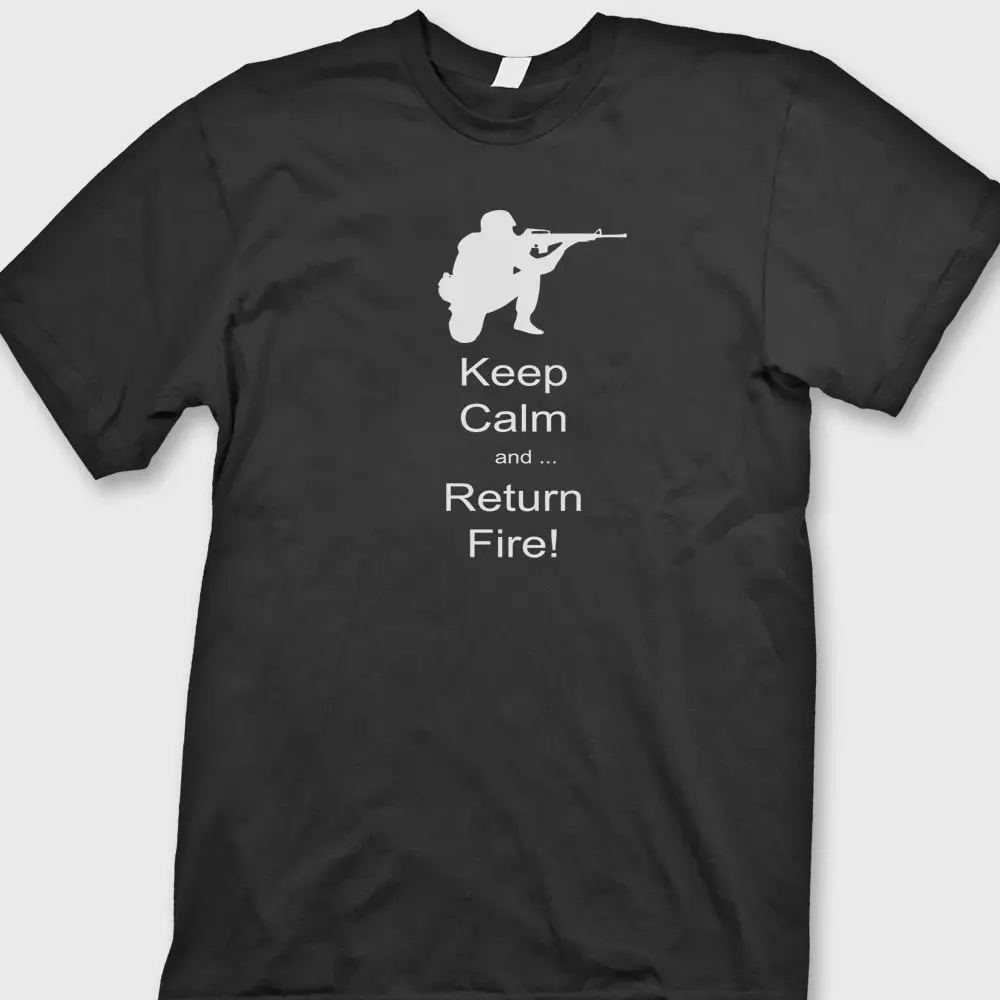 И надписью Keep Calm возврата футболка политических руки c правами рубашка в стиле