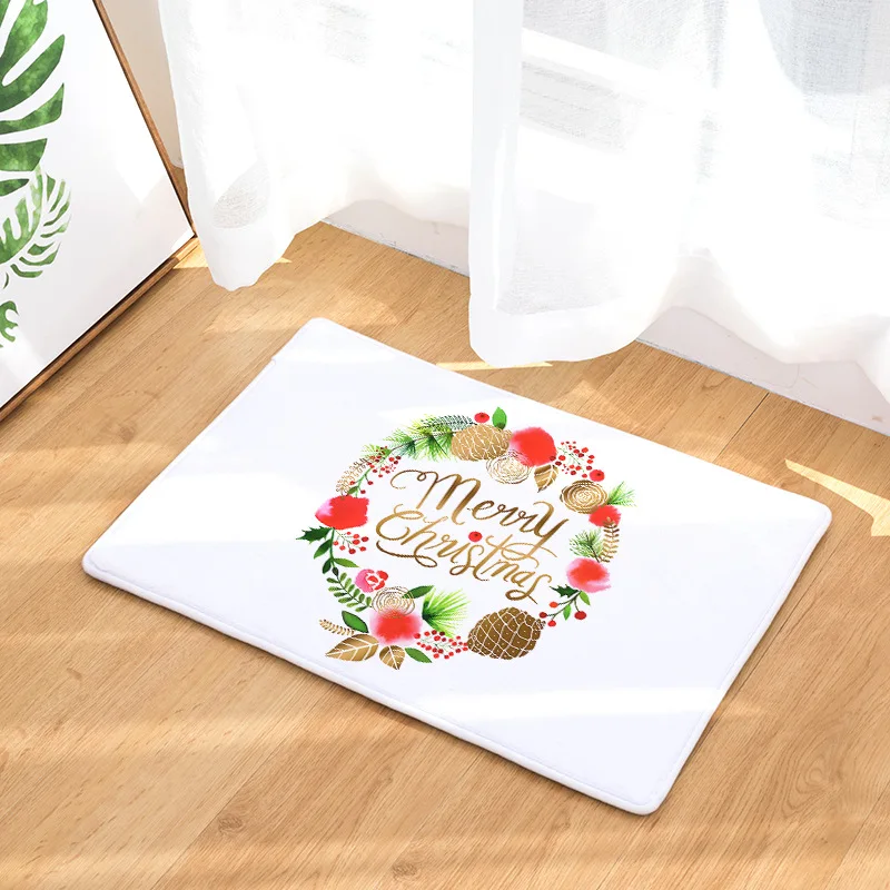 Beautiful Christmas Tree Printed Non-slip Bath Mat Absorbent Home Decor Doormat 40x60cm/50x80cm | Дом и сад