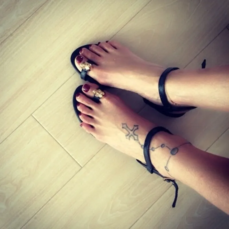 Новое Поступление Горячей Моды Натуральная Кожа Женская Обувь Металлические