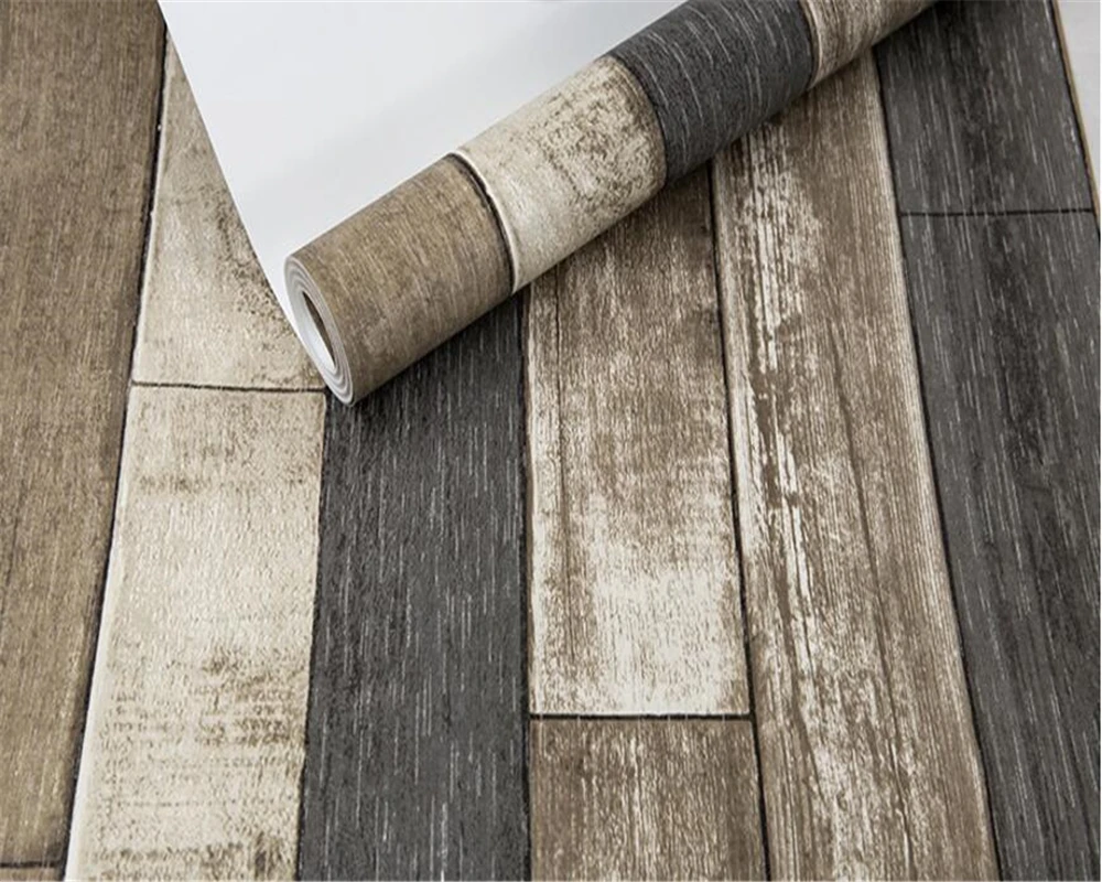 Ретро ностальгические деревянные обои Чайный домик отель работает гостиная