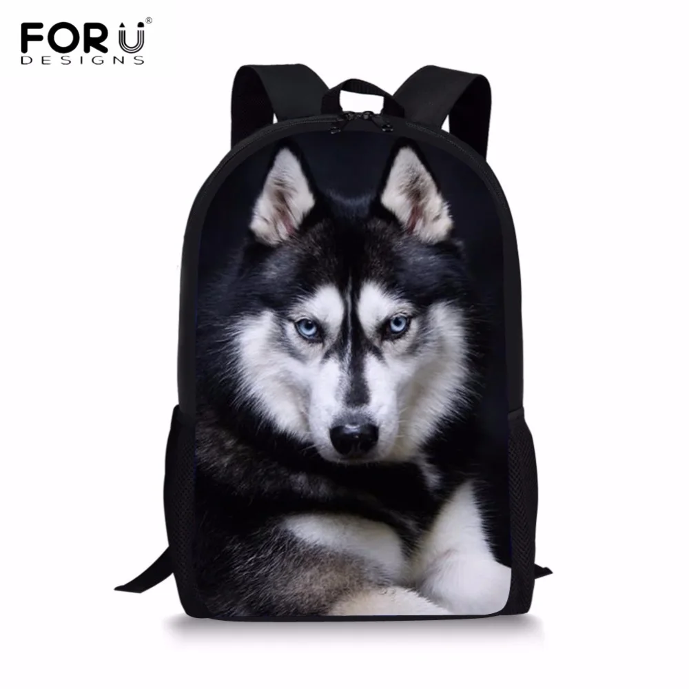 FORUDESIGNS/kawaii/рюкзаки для мальчиков и девочек с объемным принтом в виде щенка Хаски
