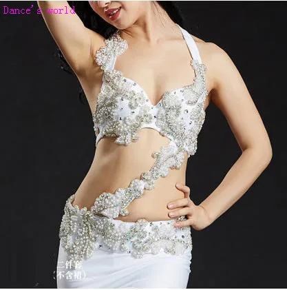 Производительность танец живота костюм бюстгальтер роскошный ручной работы