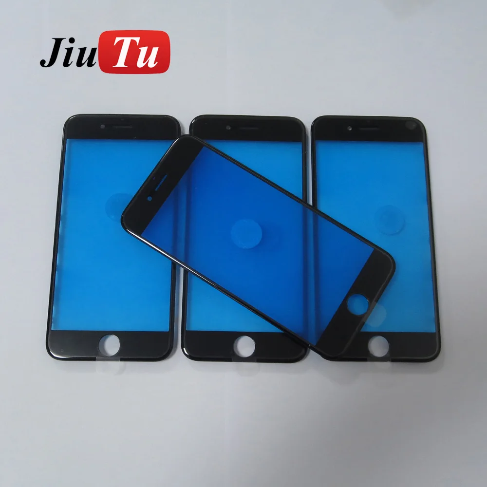 Холодное нажатие Переднее стекло + Рамка для iPhone 6 6Plus 6S Plus 7G 7 plus 8 8plus ремонт жк