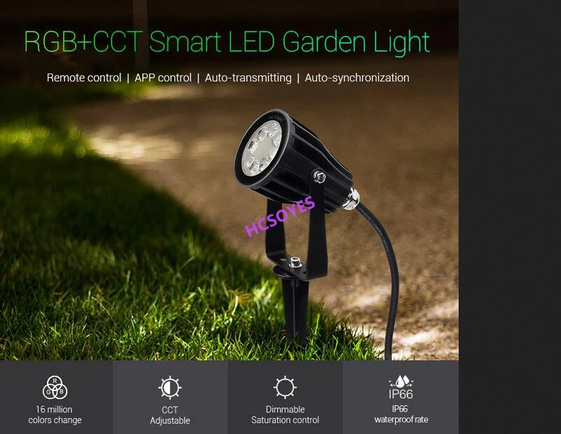 Milight FUTC04 6 Вт/FUTC05 25 Вт RGB+ CCT умный светодиодный светильник для сада AC 100 В~ 220 В для наружного зеленого пространства/парка/дороги/украшения