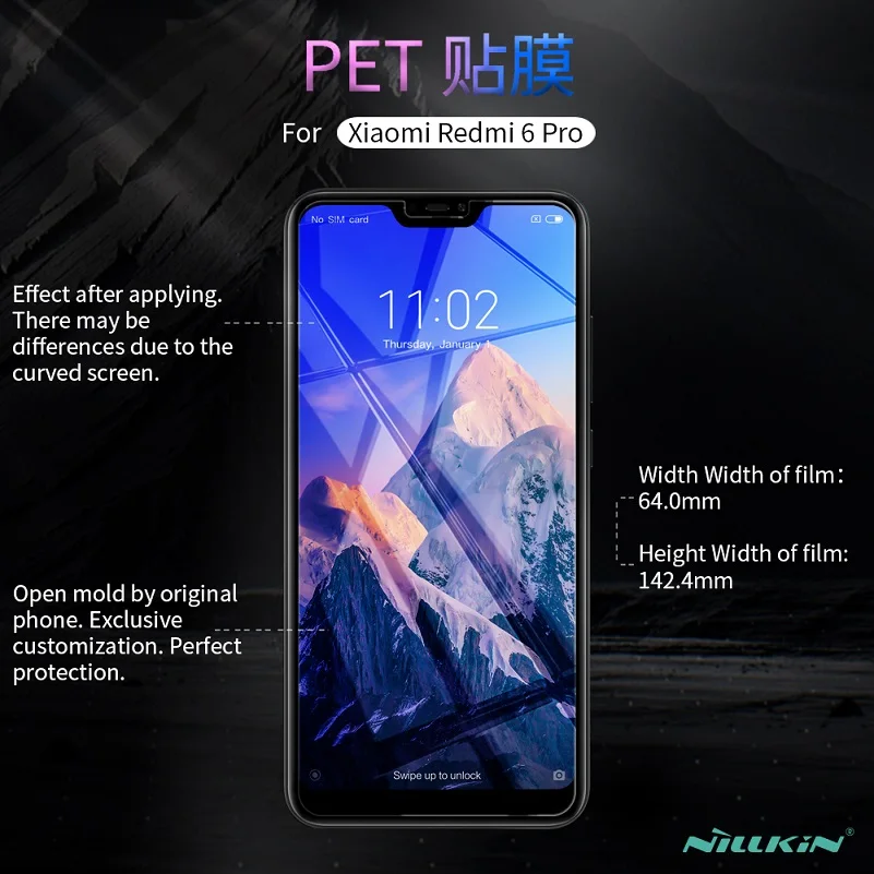 Красная Защитная пленка для экрана mi 6 Pro NILLKIN, суперпрозрачная и матовая защитная пленка для экрана xiaomi mi a2 lite, Защитная пленка для экрана 5,84 дюйма