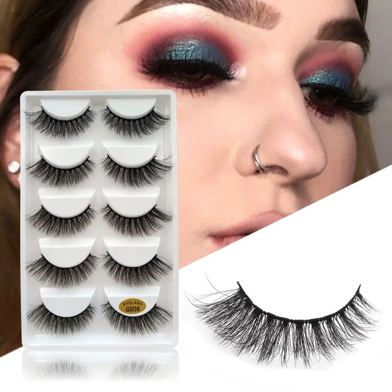 Накладные ресницы ручной работы накладные wispy пушистые Искусственные для