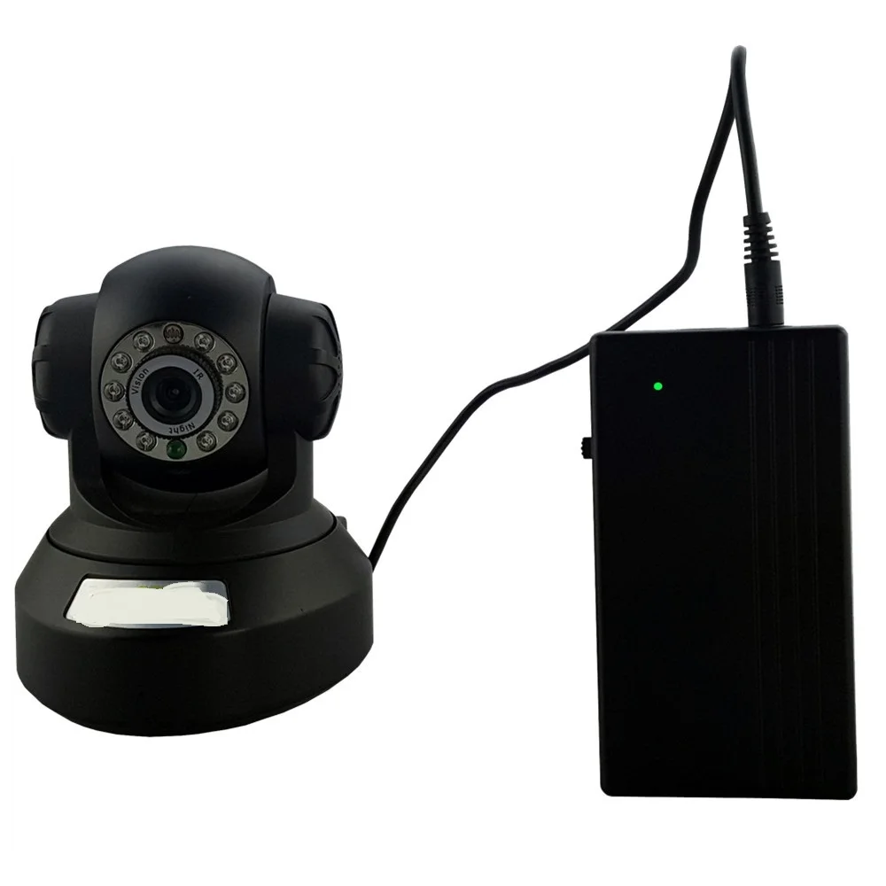 cctv camera DVR NVR With DC input output 12V 2A ups portable power supply 12 volt backup battery |