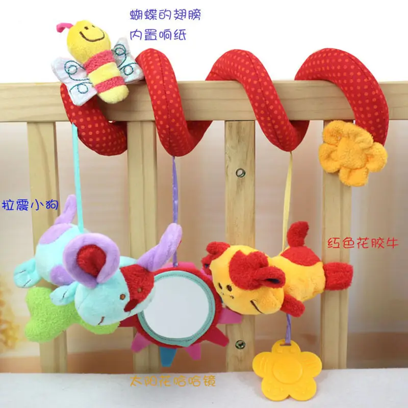 baby toy No 7 Детские плюшевые погремушки игрушки на кроватку коляска спиральный подвесной мобильный младенческая кровать животное Подарочная музыкальная игрушка для новорожденных детей 0-12 месяцев - Цвет: baby toy No 7