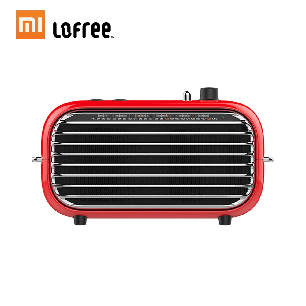 Xiaomi Lofree Bluetooth динамик ретро портативный беспроводной динамик fm-радио Soundbox бас динамик s аудио плеер музыкальный усилитель