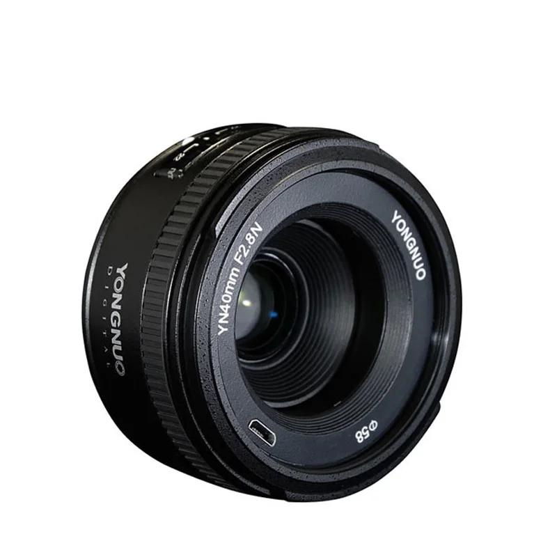 Объектив YONGNUO 40 мм объектив YN F2.8 AF/MF с автоматическим ручным фокусом для цифровых