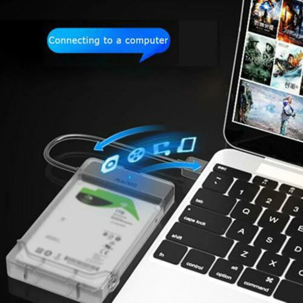 Чехол для жесткого диска 2 5 дюйма адаптер SATA к USB 3 0 корпус SSD HDD Box Usb Sata внешний