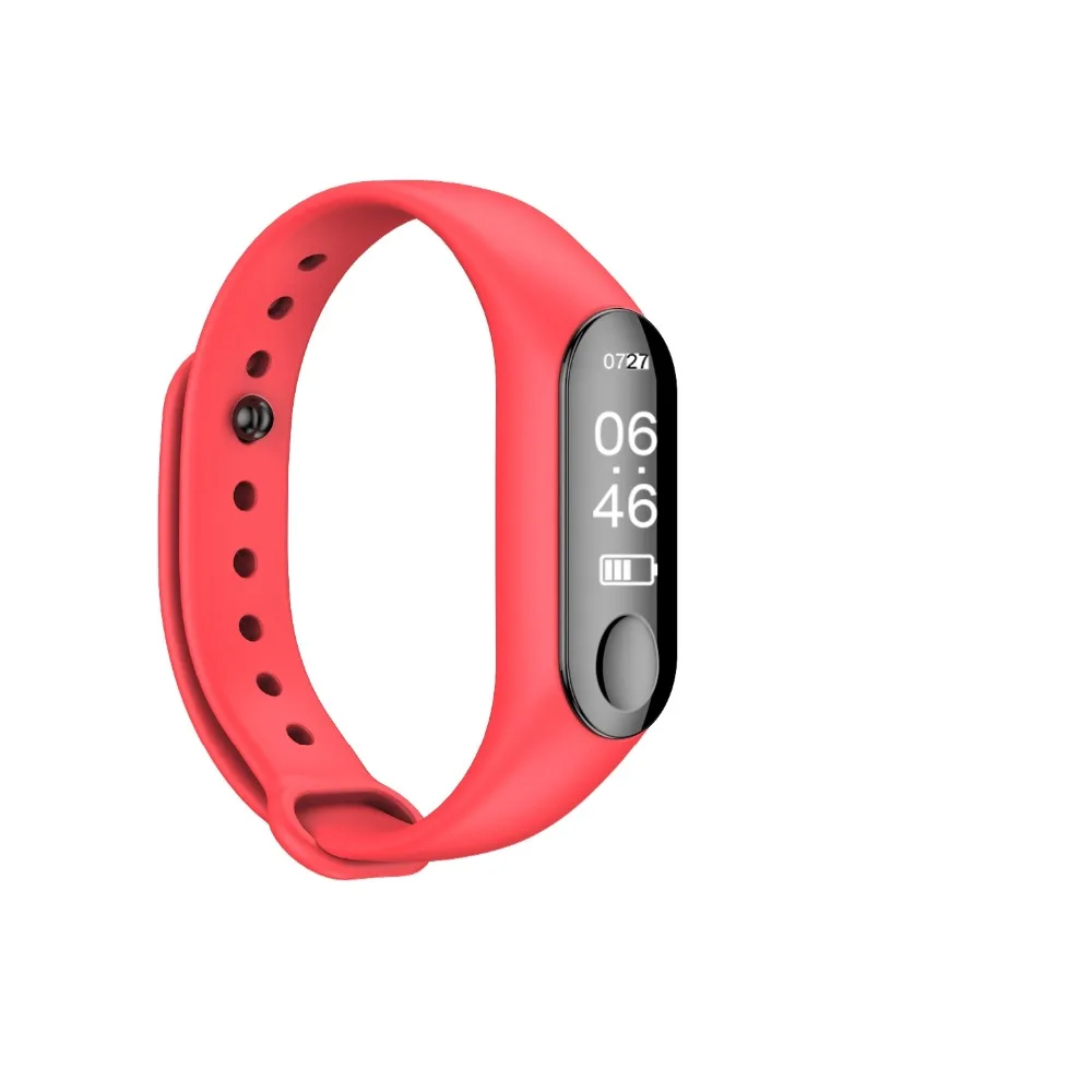 Bluetooth M3 спортивные Смарт-часы с пульсометром будильником фитнес-трекером для Android