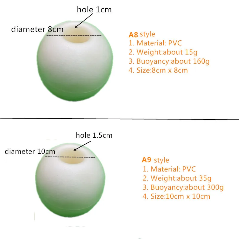 Твердый плавающий мяч из ПВХ пены для аквакультуры буй рыболовной сети и клетки