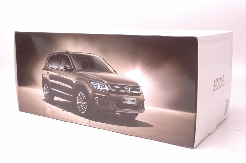 1:18 литая модель для Volkswagen VW Tiguan 2013 коричневый внедорожник игрушечный автомобиль миниатюрная Коллекция подарков