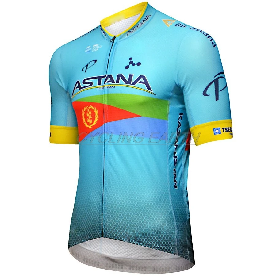 jersey Команда Астана одежда для велоспорта Джерси короткий рукав Ropa велосипед для мужчин лето Pro майки для велоспорта Велоспорт гелиевая Подушка шорты - Цвет: jersey