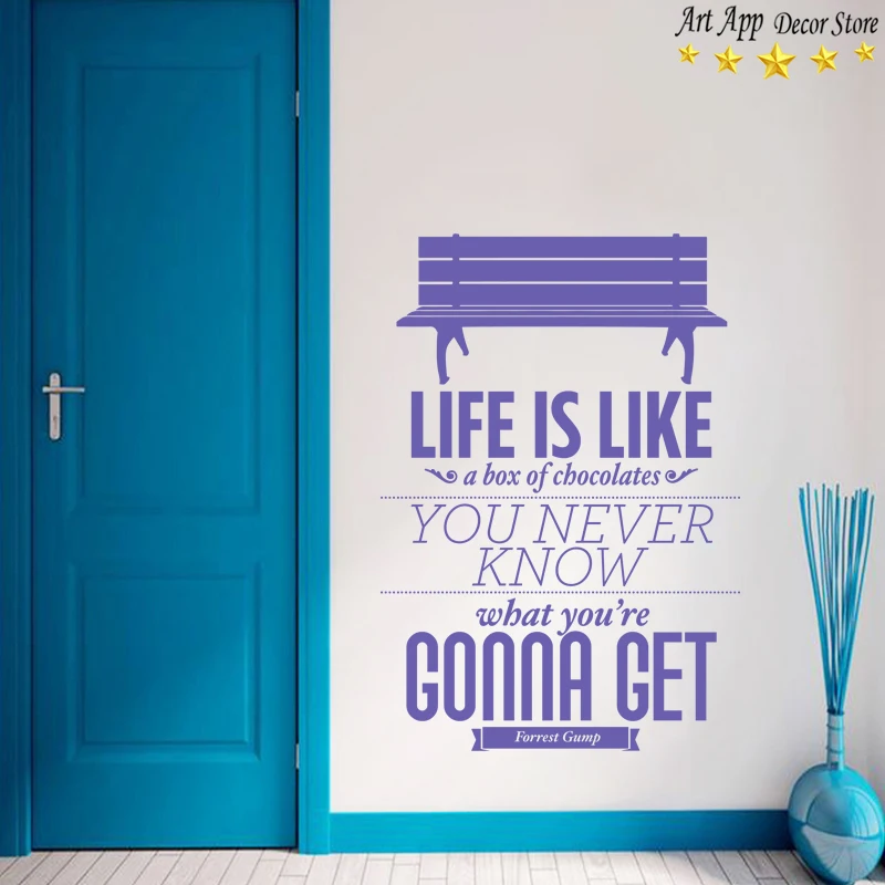 Искусство дешевая домашняя жизнь как коробочка конфет настенная наклейка