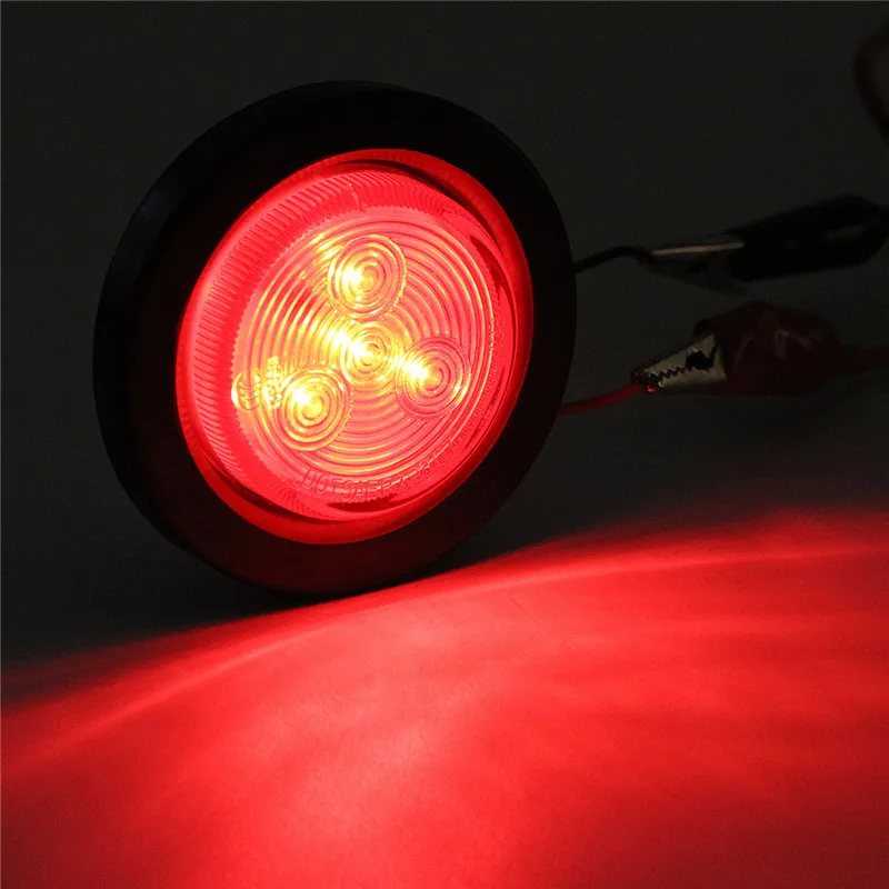 2 предмета 4 светодиодов автомобиля круглые боковые габаритные светильник