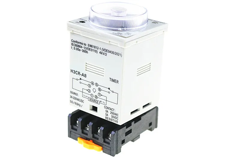 H3CR-A8 8 pin AC/DC 24-240V Реле времени 24-240VAC/24-240VDC таймер