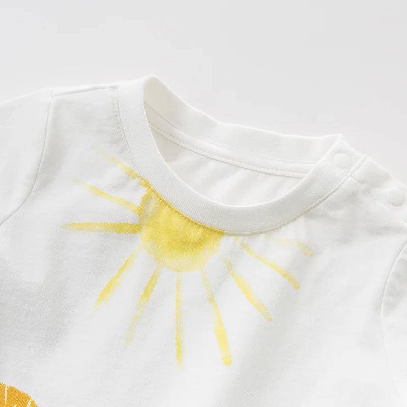 DBZ10269 dave bella summer baby boys fashion clothing sets casual short sleeve suits children print clothes |