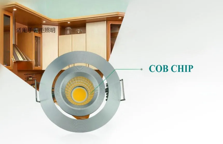 Приглушаемый 30 шт./лот миниатюрный светодиодный потолочный светильник 3 Вт лампа