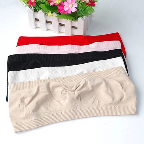 Лидер продаж лидер Женский Мягкий Бесшовный Топ без бретелек дышащие