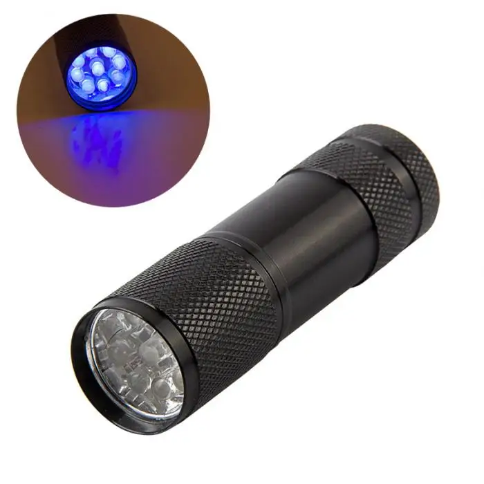 УФ 9LED детектор денег Скорпион Охотник искатель ультра фиолетовый черный светильник вспышка светильник фонарь светильник лампа SLC88