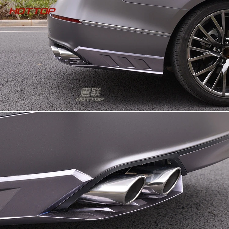 Универсальный двойной Chorme изогнутая выхлопная труба Хвостовая труба для Honda Accord 10th нержавеющая сталь