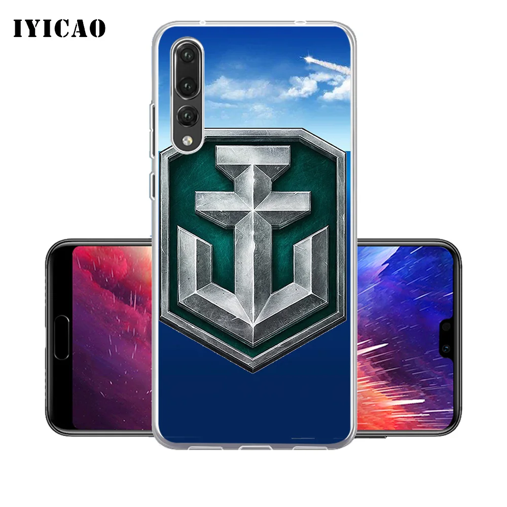 IYICAO World Of Warships Мягкий силиконовый чехол для телефона Huawei P30 P20 Pro P10 P9 P8 Lite P Smart из