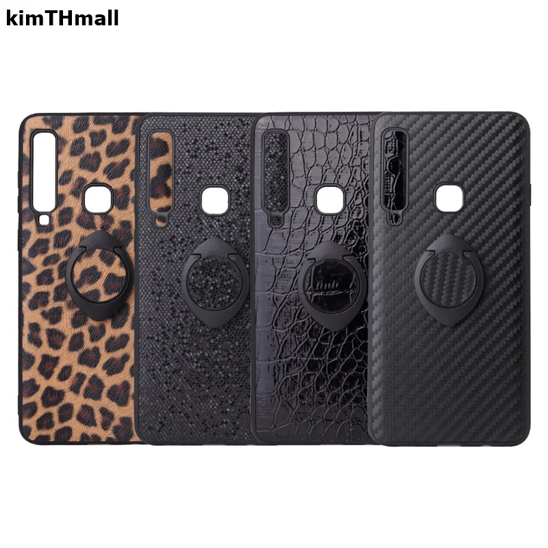 Чехол для Xiaomi Redmi 7 чехол с магнитным кольцом и подставкой Леопардовый кожаный
